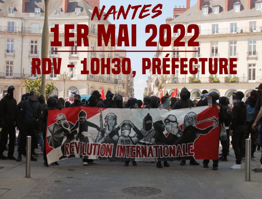 1er Mai 2022 à Nantes : rejoignez le cortège révolutionnaire