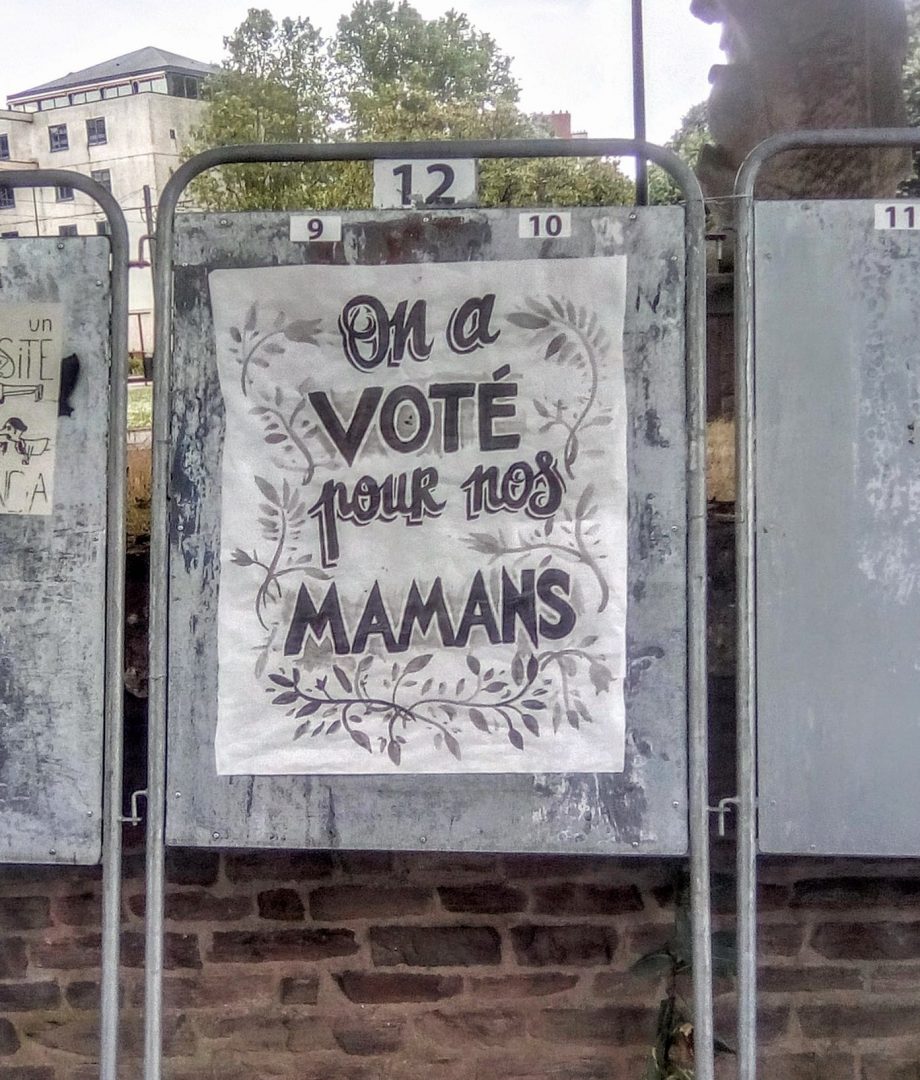 « On a voté pour nos mamans »