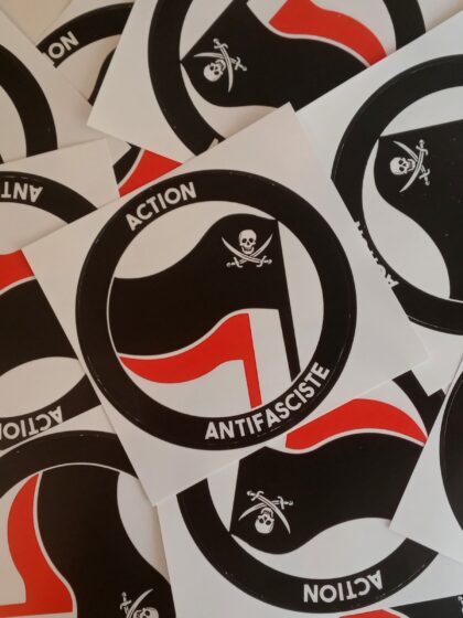 n°64 - Action Antifasciste - Lot de 10 stickers