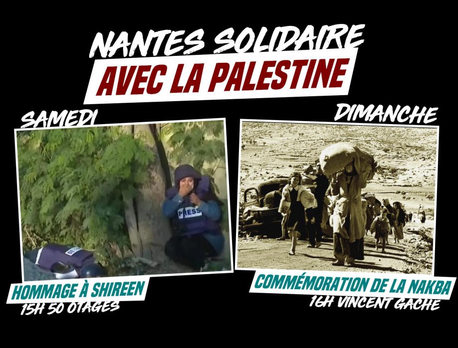 Nantes solidaire avec la Palestine