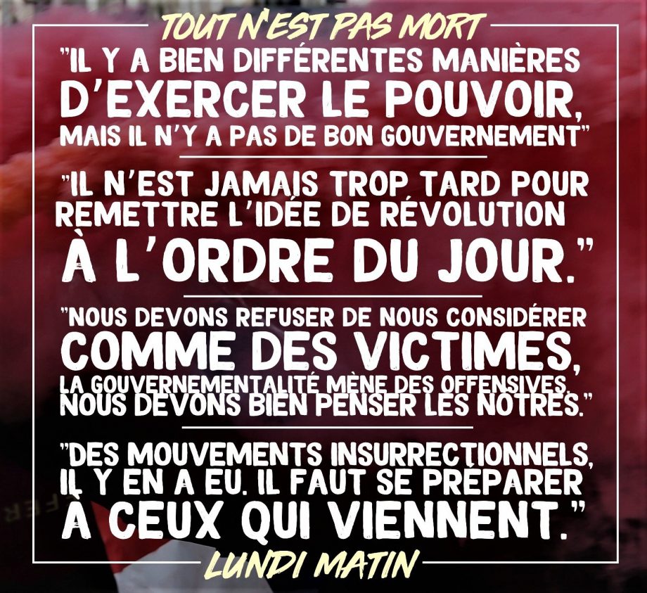 «Tout n’est pas mort»