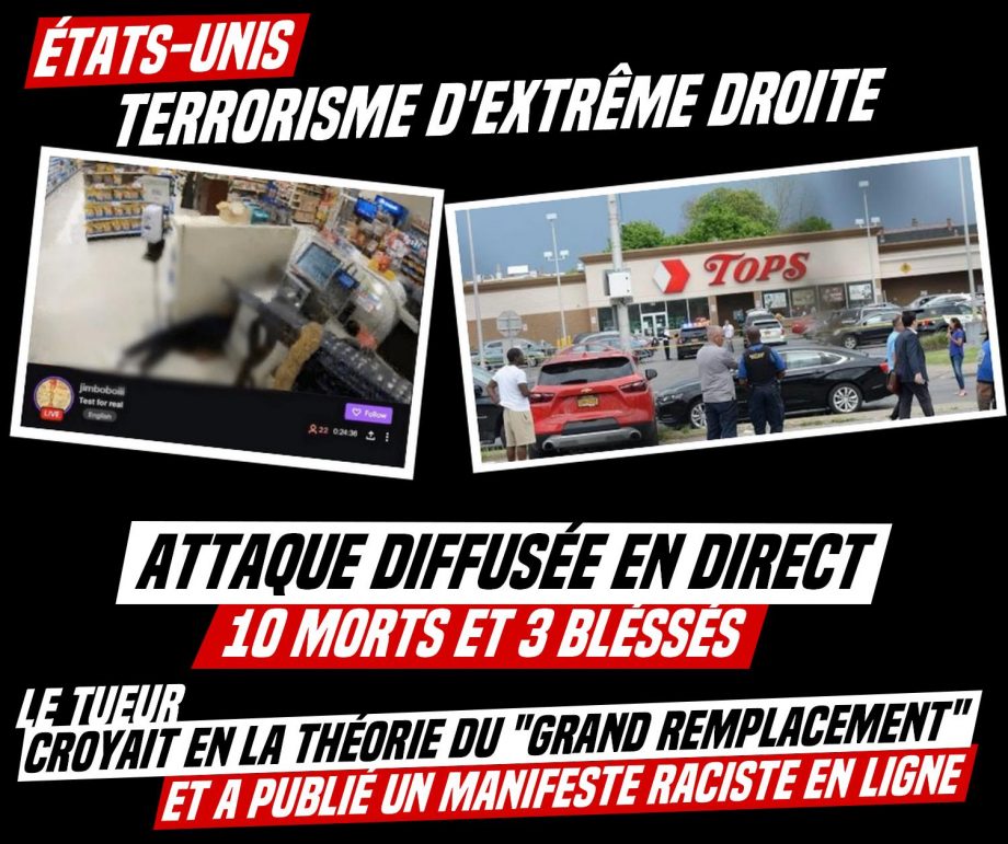 Attentat terroriste aux États-Unis : un suprématiste blanc fait 10 morts à Buffalo