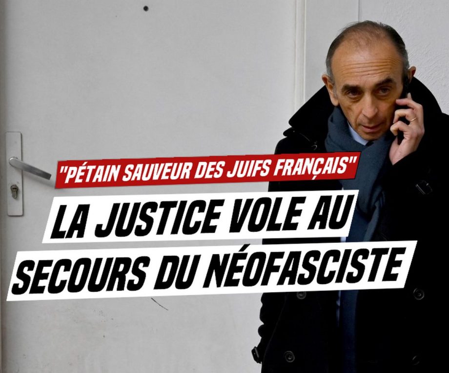 Pétainisme : la justice vole au secours de Zemmour