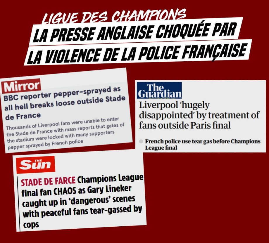 Welcome to France : la presse anglaise choquée par la police française