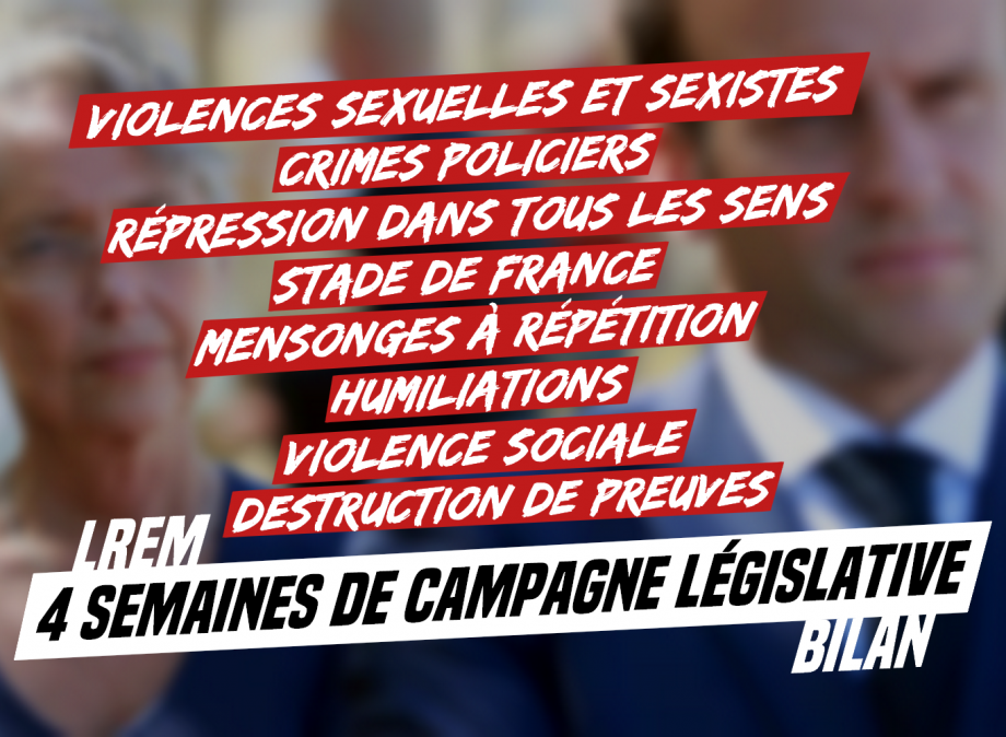 4 semaines de campagne législative