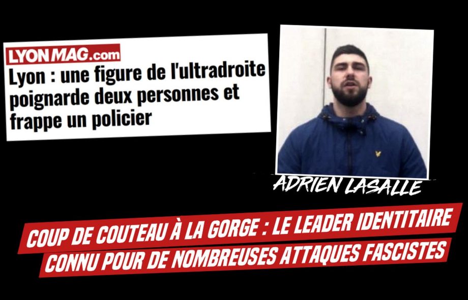 Lyon : deux personnes poignardées par un néo-nazi
