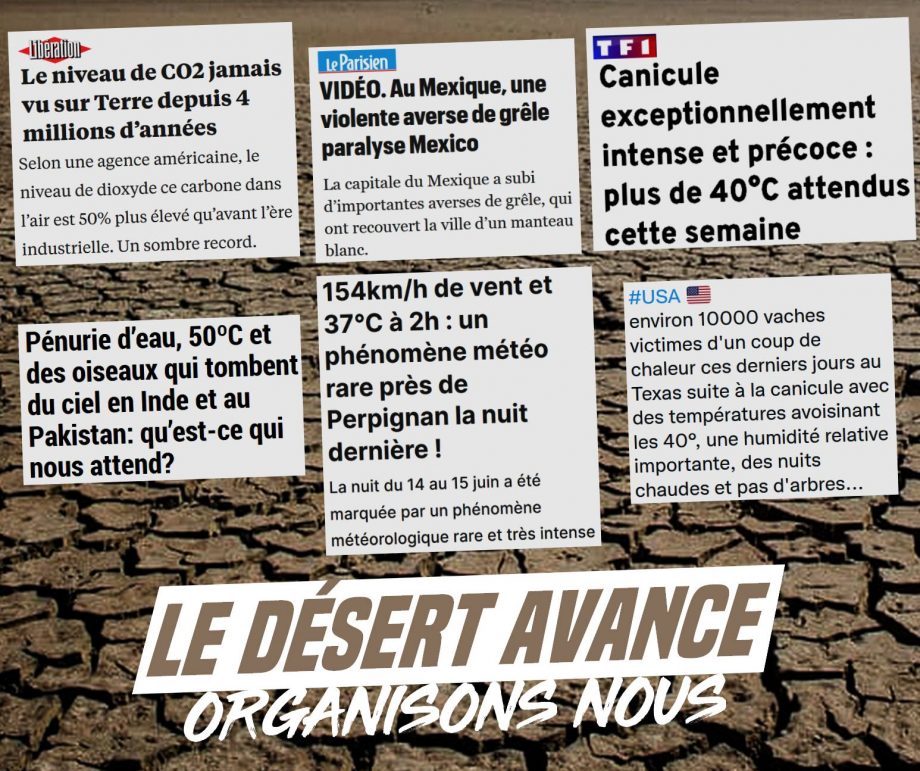 Le désert avance, créons des oasis