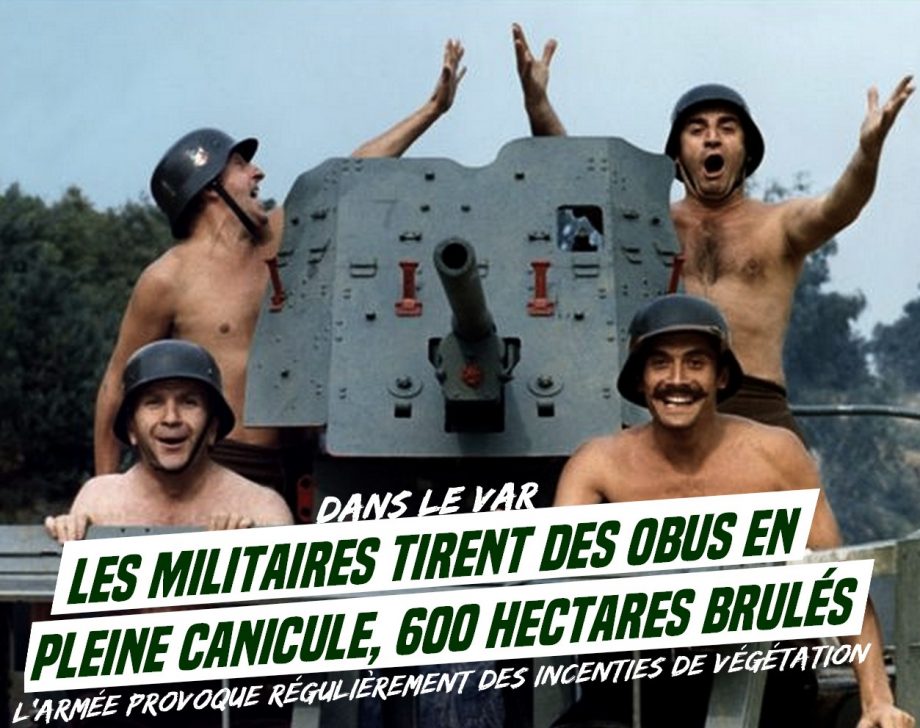 Des militaires tirent des obus en plein canicule : 600 hectares brûlés dans le Var