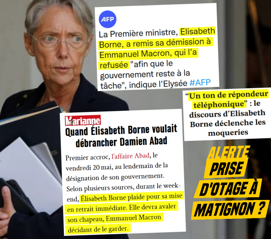 Borne est-elle prise en otage par Macron ?