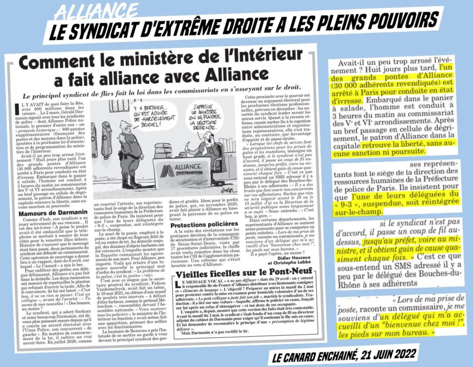 Alliance : le syndicat d’extrême droite qui a les pleins pouvoirs