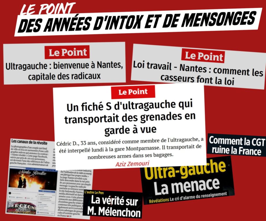 Le Point : des années d’intox et de mensonges