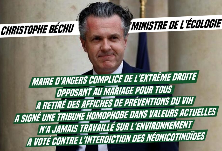 Christophe Béchu ministre de l’écologie : le pedigree d’un réactionnaire