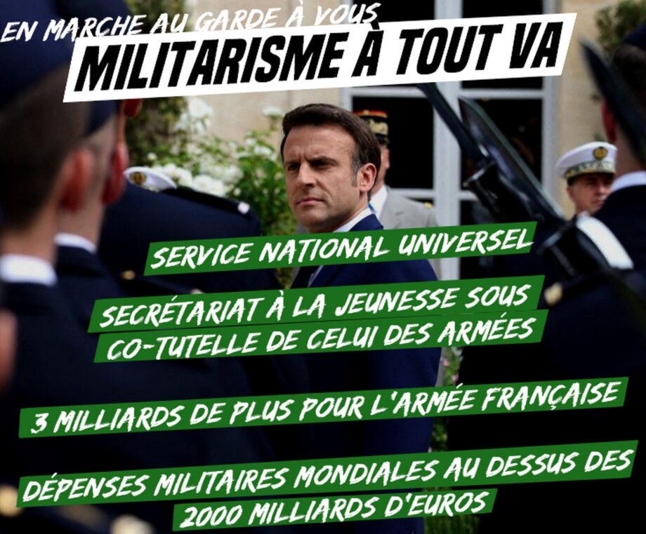 En Marche au garde-à-vous : militarisme à tout-va