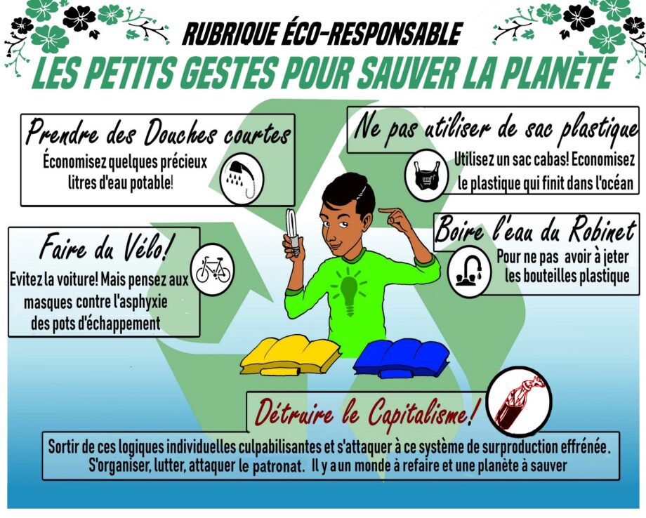 Les petits gestes pour sauver la planète
