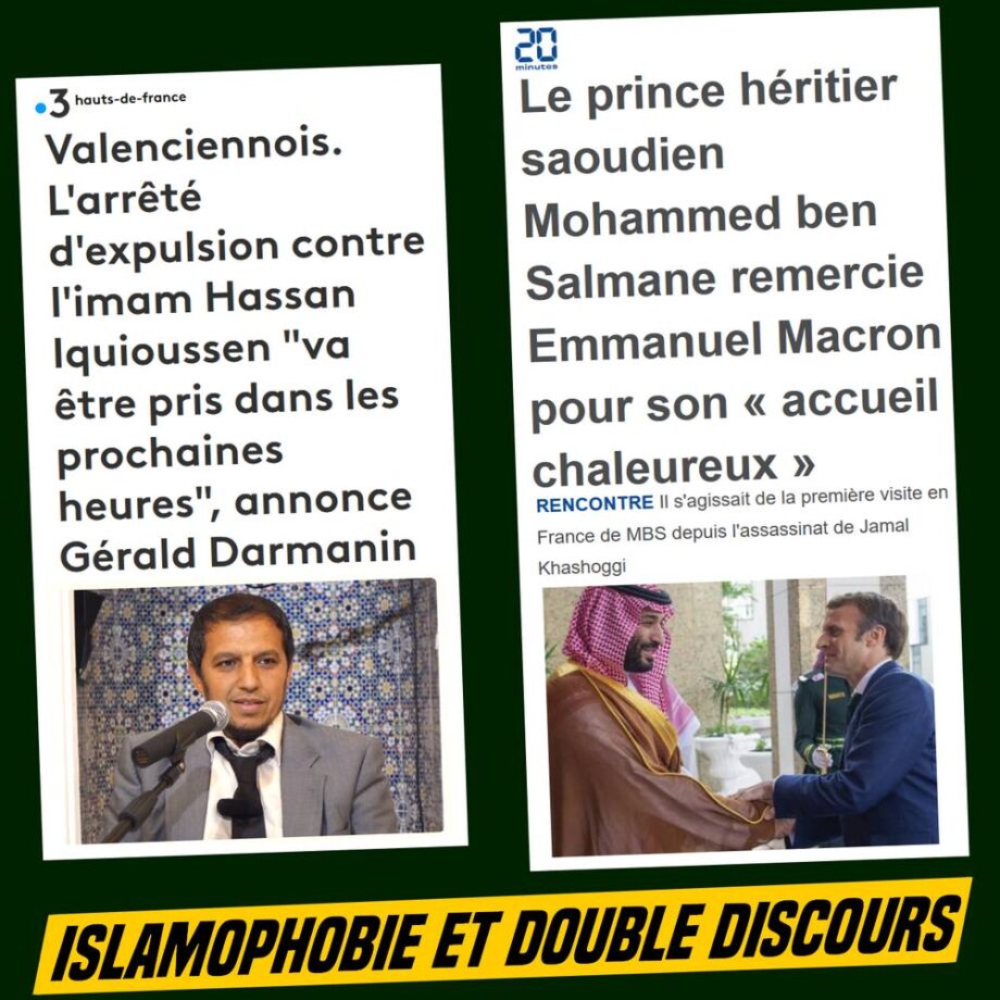 Islamophobie d’État et double discours