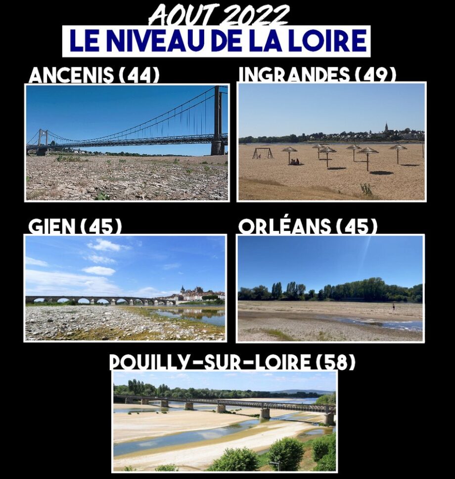 Sécheresse : la Loire au plus bas