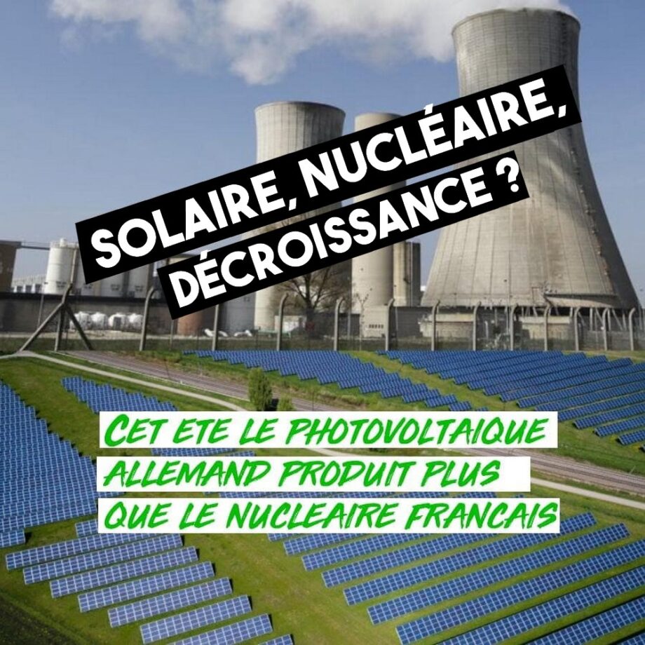 Énergie : solaire, nucléaire, décroissance ?