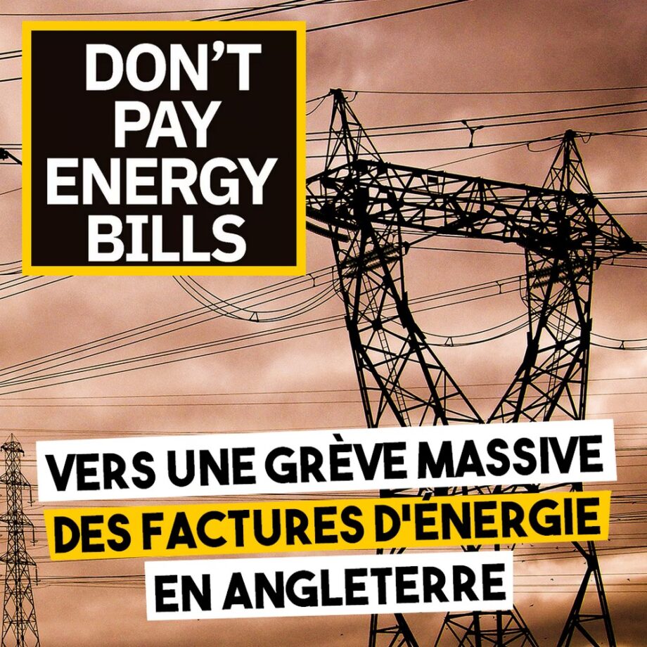 «Don’t Pay» : vers une grève des factures d’énergie en Angleterre