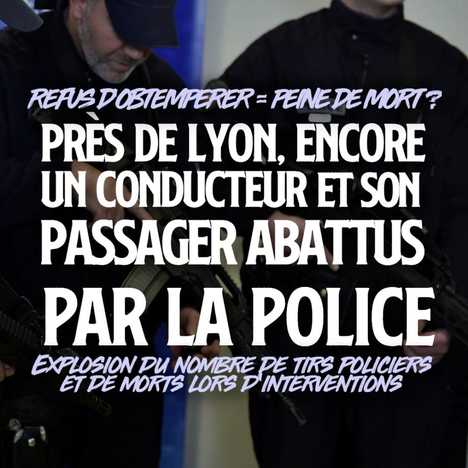 Vénissieux : encore un conducteur et son passager tués par la police