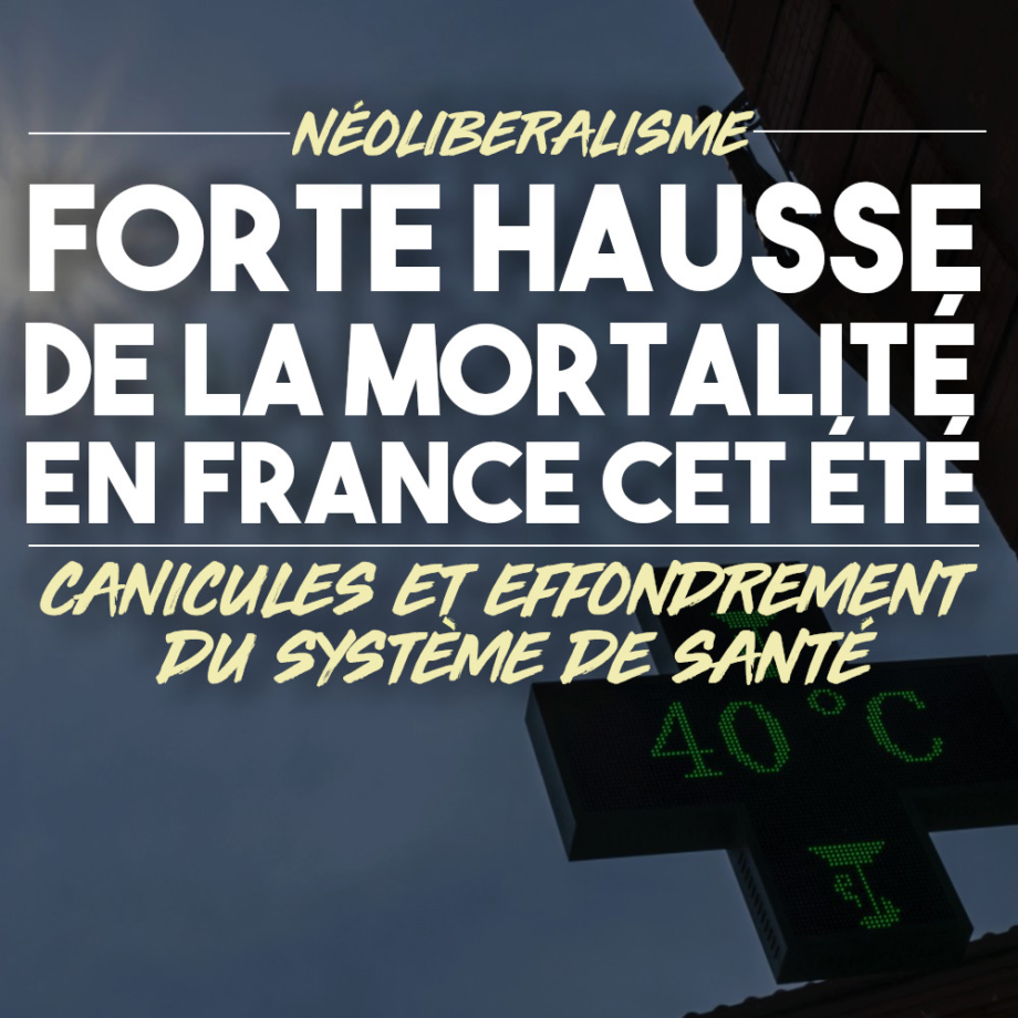 Surmortalité cet été : canicule et effondrement des hôpitaux