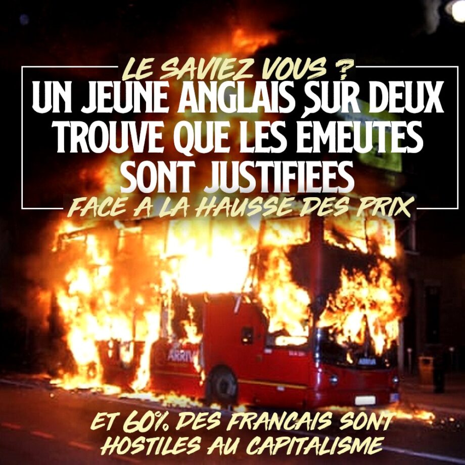 Le saviez-vous ? Un jeune anglais sur deux trouve que les émeutes sont justifiées