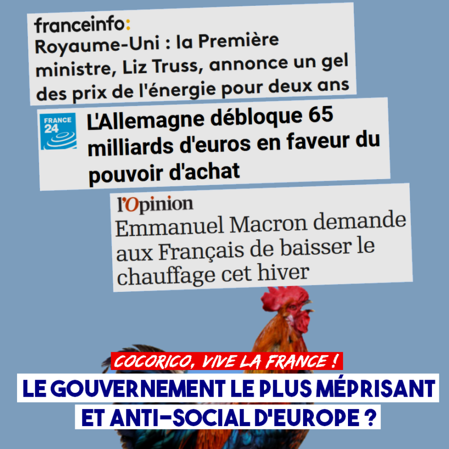 Le gouvernement le plus méprisant et anti-social d’Europe ?