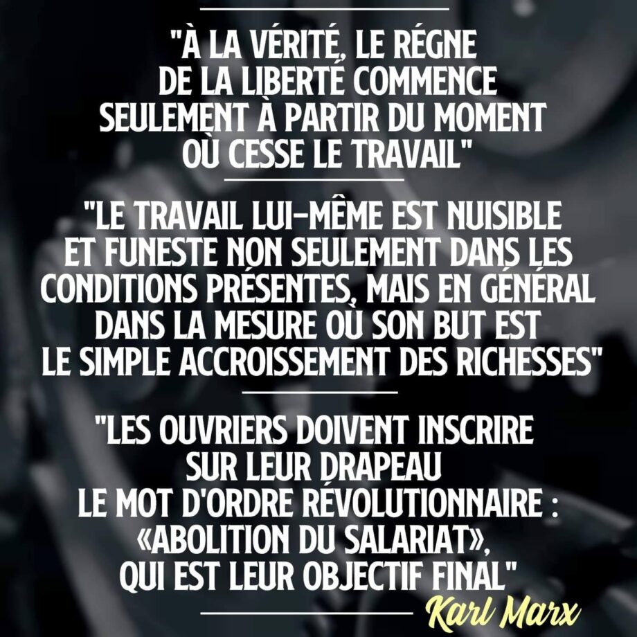 Marx : pour en finir avec la valeur travail