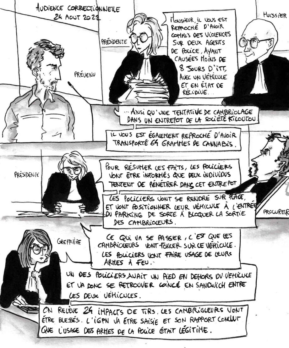 Chronique judiciaire nantaise : la police tire, la justice récompense