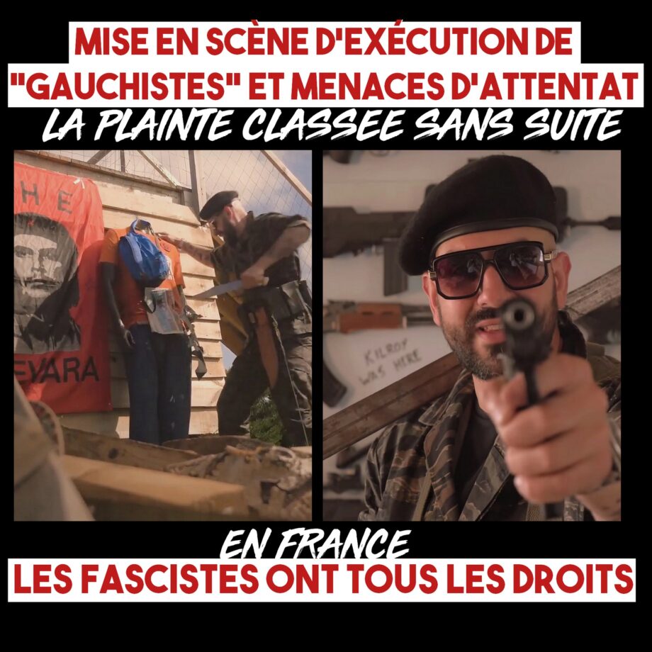 Vidéo d’exécution de «gauchiste» : le youtubeur fasciste ne sera pas poursuivi