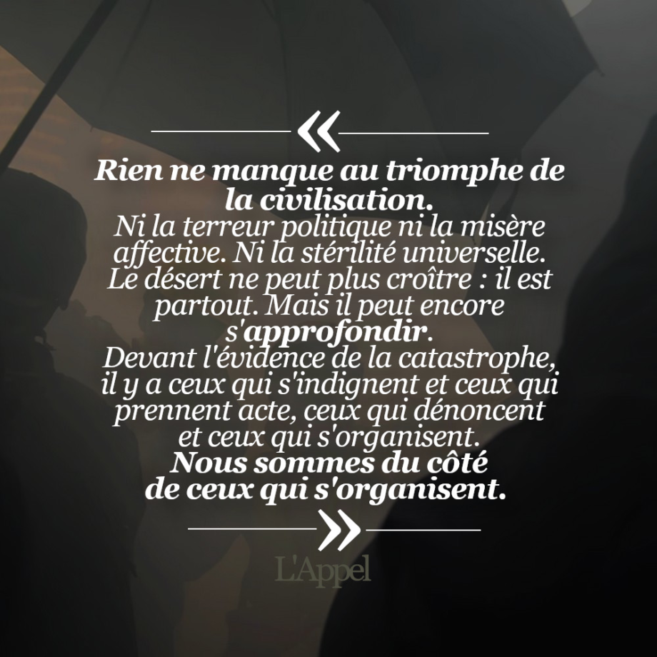 Ceux qui s’organisent