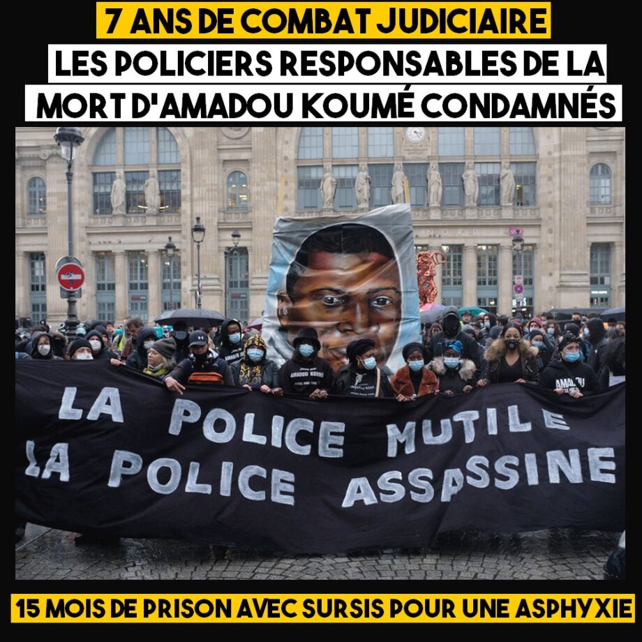 7 ans de combat judiciaire : les policiers responsables de la mort d’Amadou Koumé condamnés