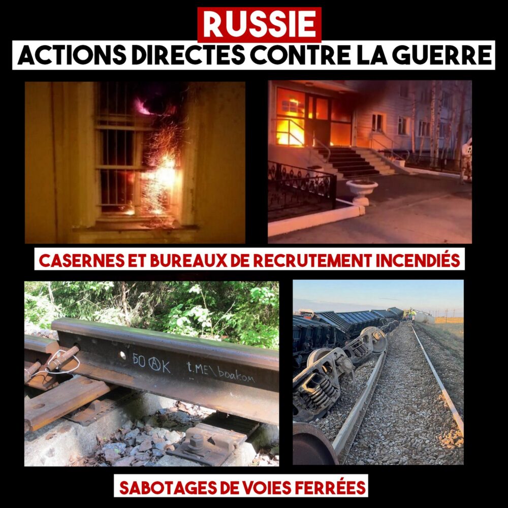 Contre la guerre : actions directes en Russie