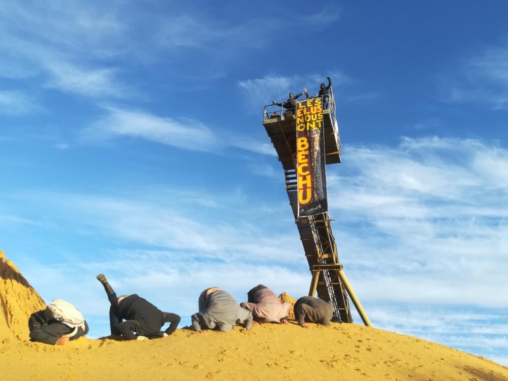Occupation des carrières Lafarge et GSM au Sud de Nantes pour la venue du Ministre de l’Écologie !