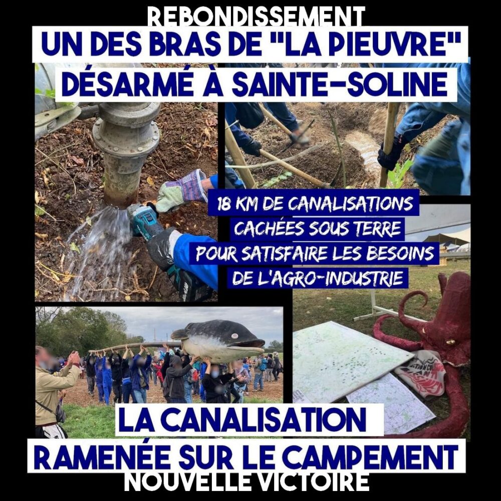 Sainte-Soline : nouvelle action de désarmement de la mégabassine
