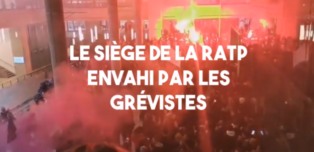 RATP : le siège envahi par les cheminots le jour de l’arrivée de Castex