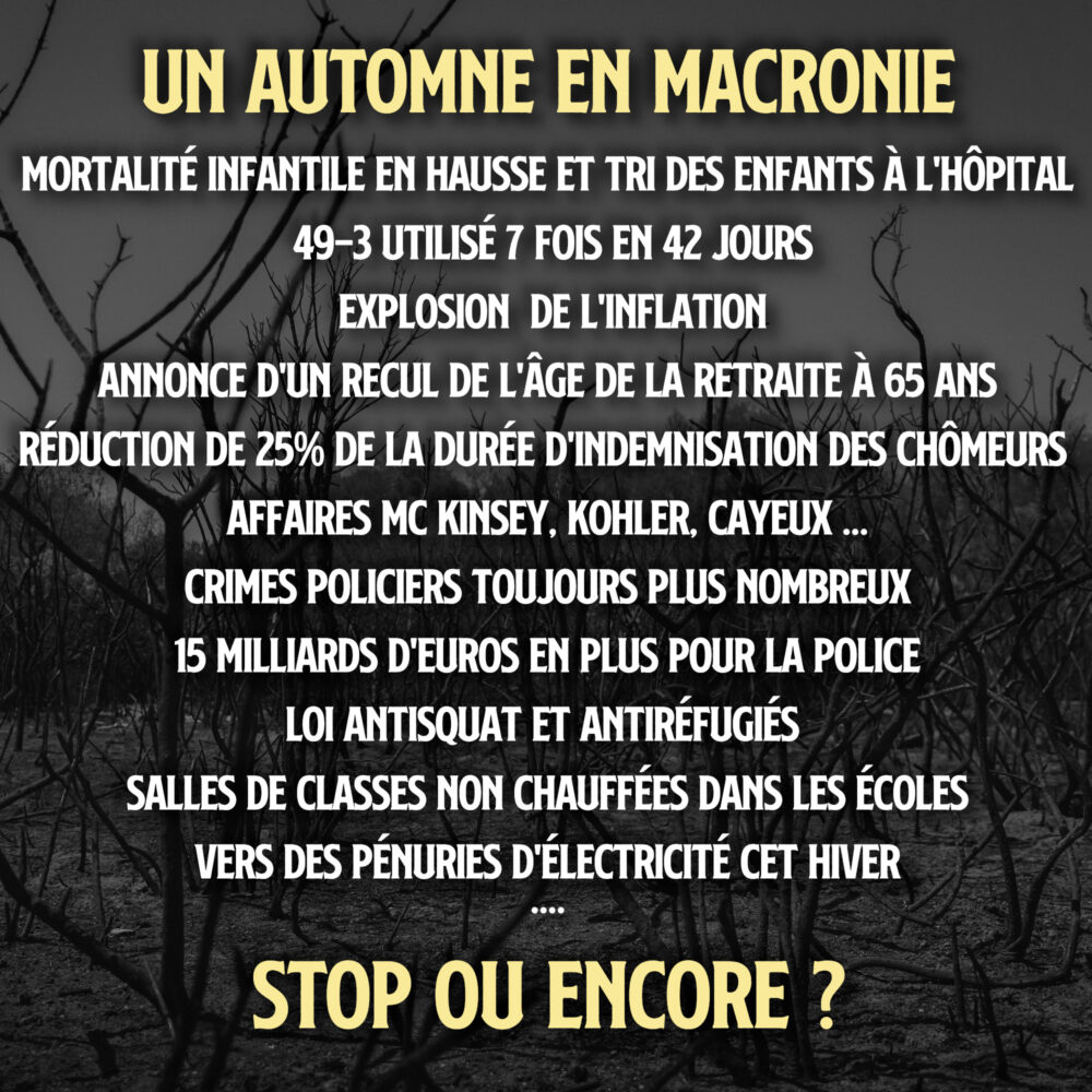 Un automne en macronie