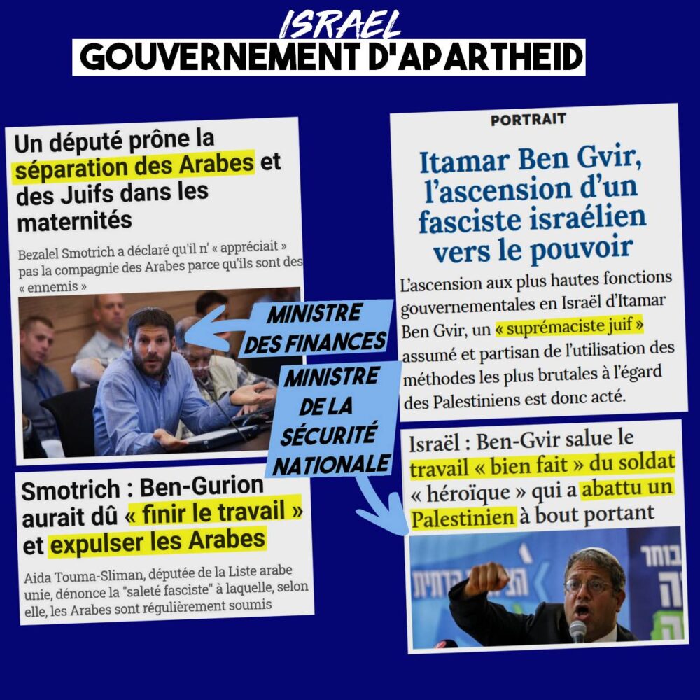 Israël : gouvernement d’apartheid