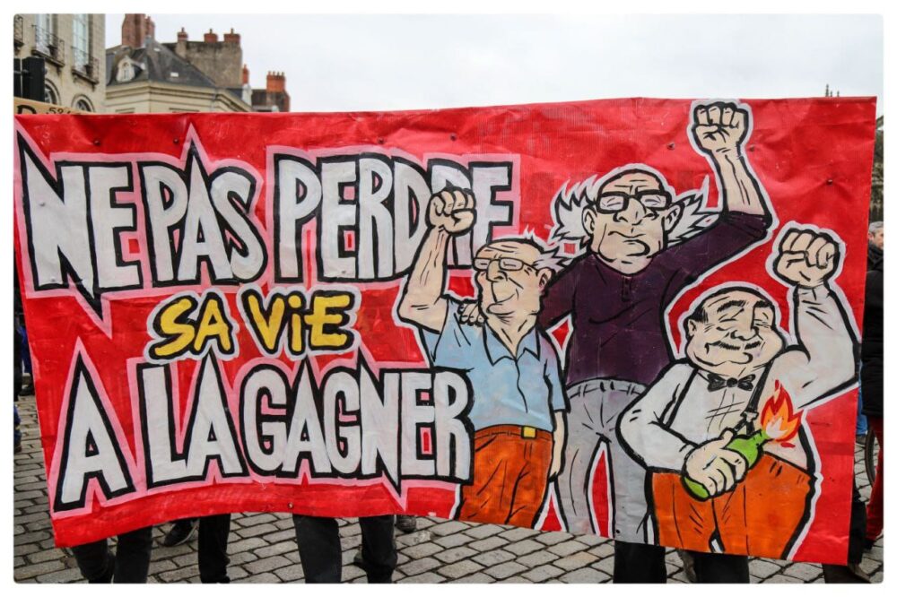 Nantes, 31 janvier : les vieux fourneaux dans la rue
