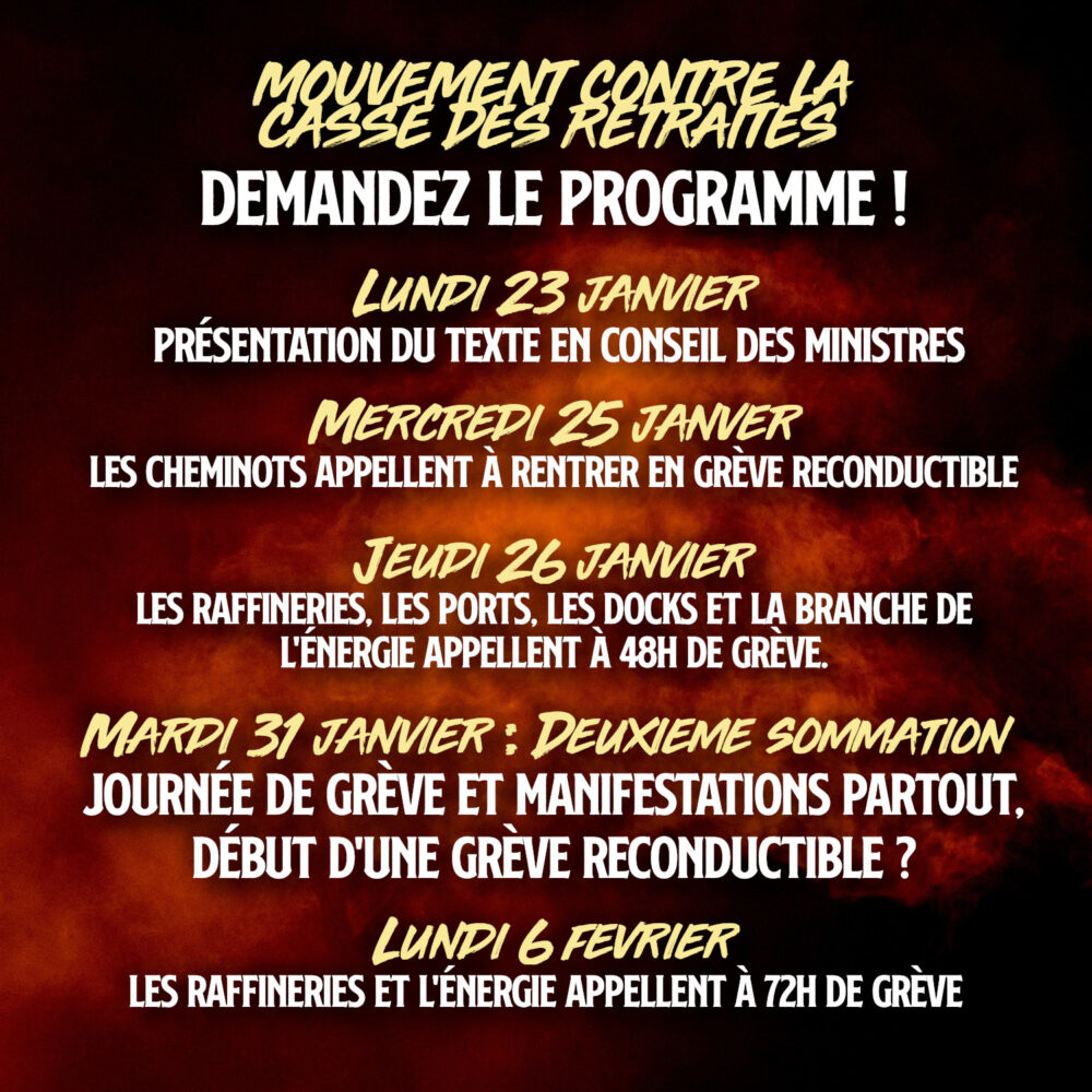Mouvement social : demandez le programme