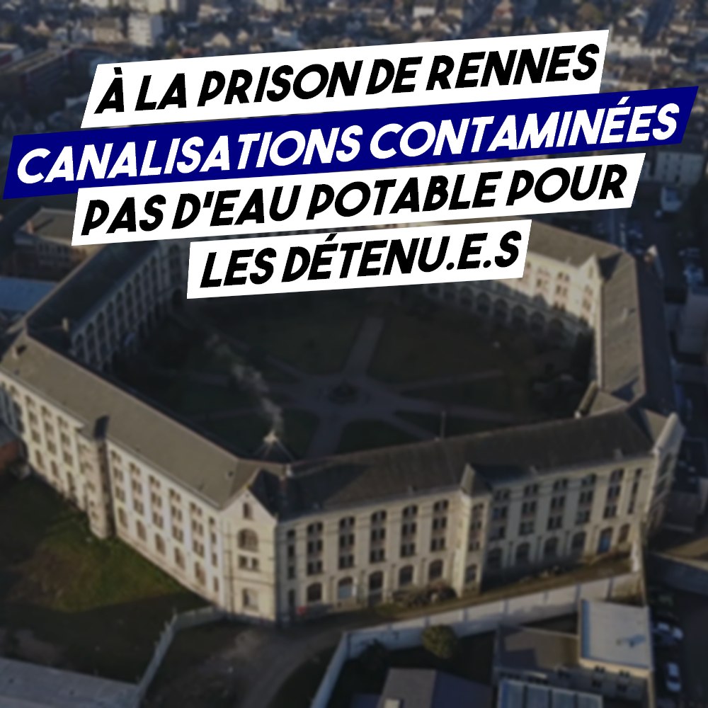 Vue aérienne de la prison centrale de Rennes