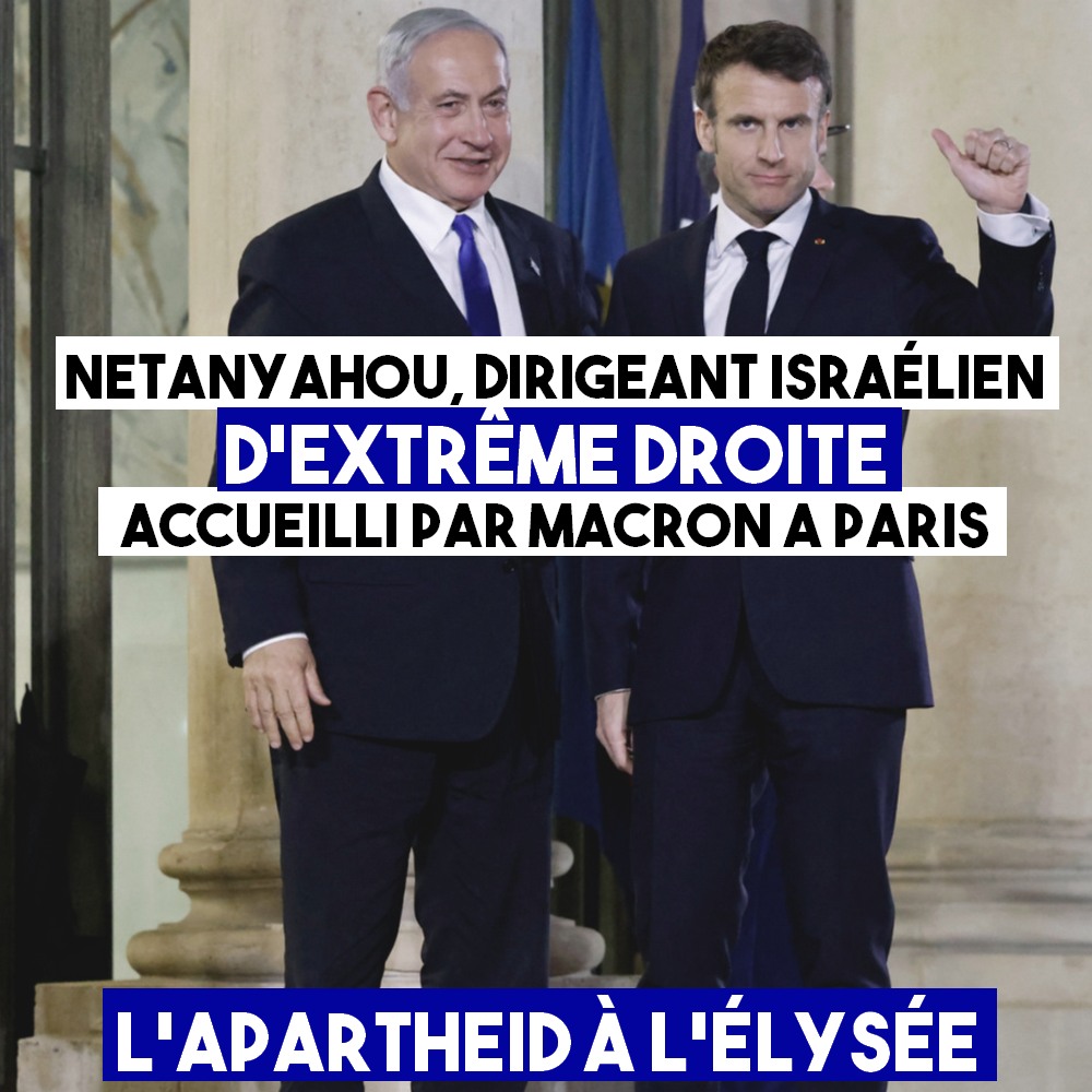Netanyahou et Macron côte à côte