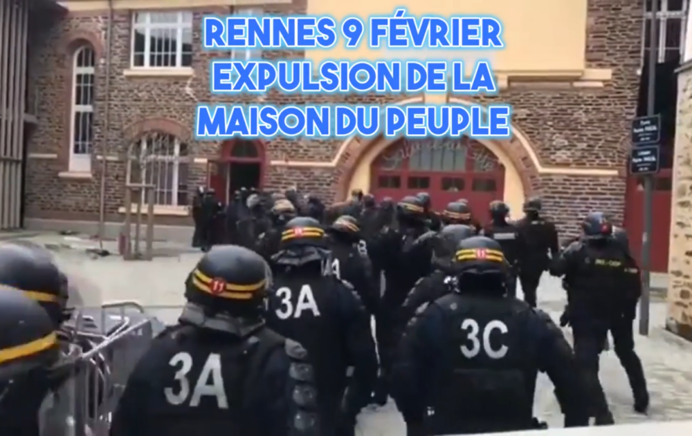 Rennes : expulsion de la Maison du Peuple