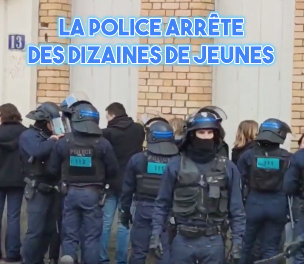 Paris : manifestation de la jeunesse empêchée par la police