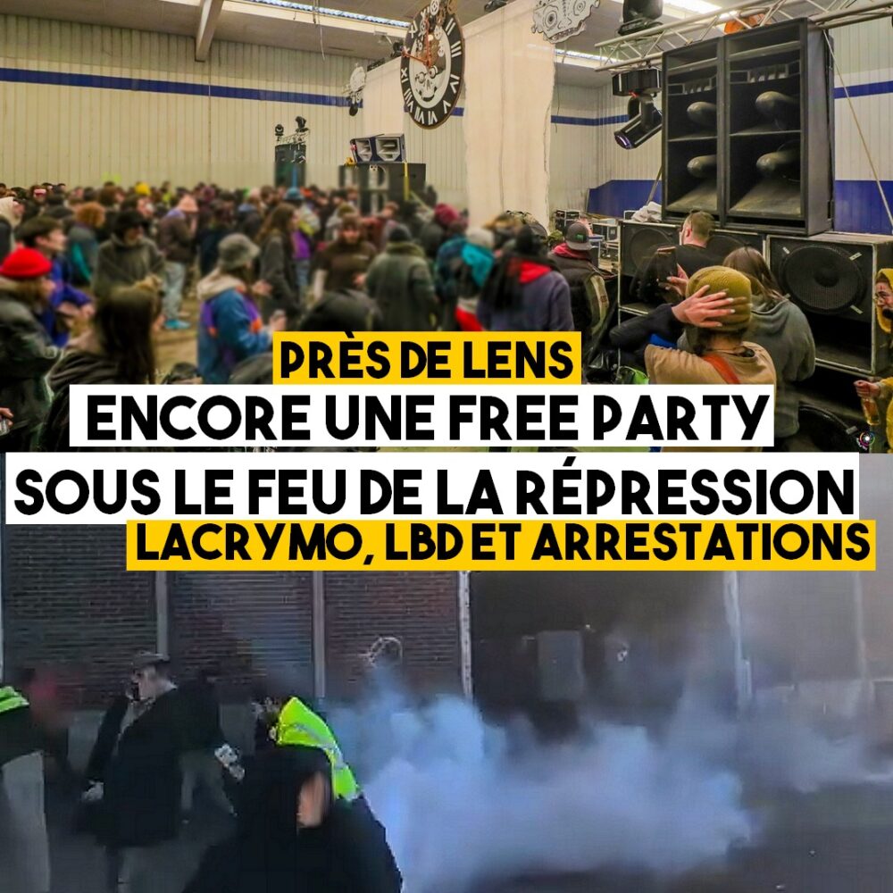 Près de Lens : encore une Free Party sous le feu de la répression