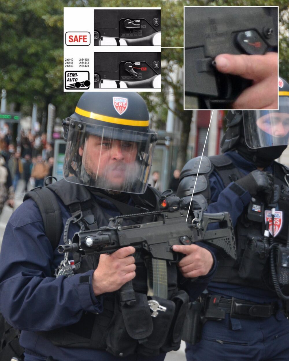 Nantes : des fusils d’assaut au milieu des charges de CRS