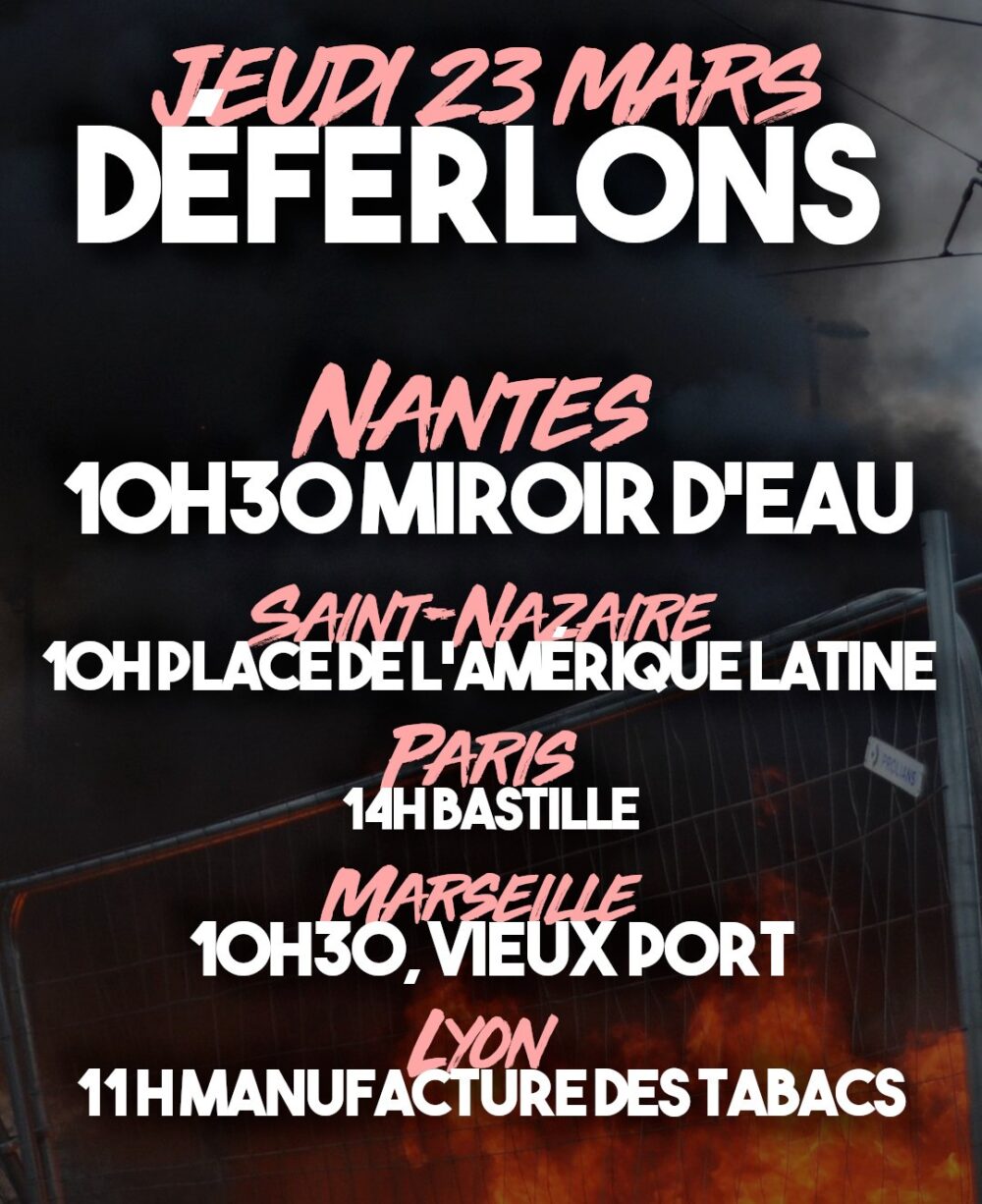 Jeudi 23 mars : déferlons