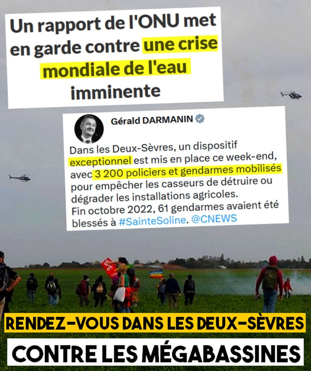 Mobilisation générale contre les mégabassines