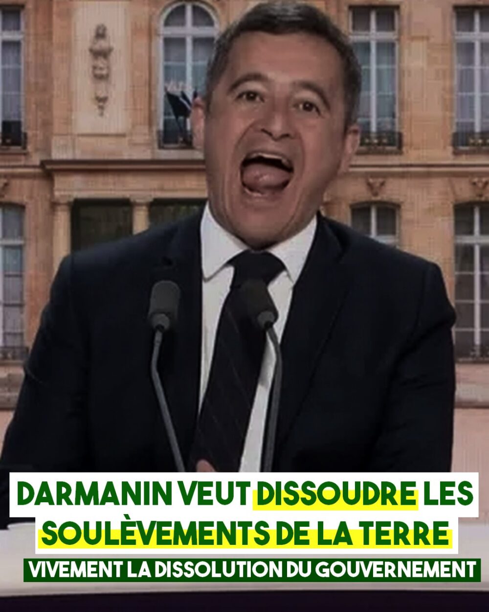 Darmanin veut dissoudre Les Soulèvements de la Terre