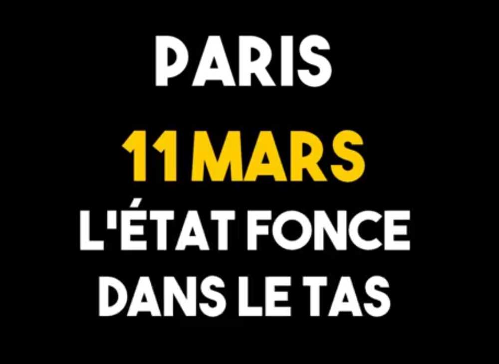 Paris, 11 mars, les chiens sont lâchés
