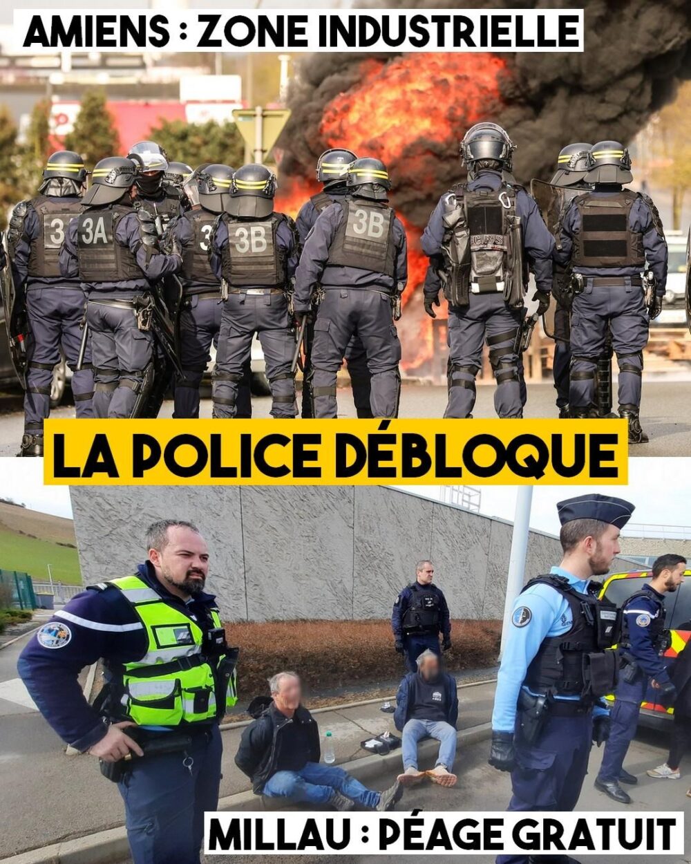 Amiens, Millau et ailleurs : la police débloque